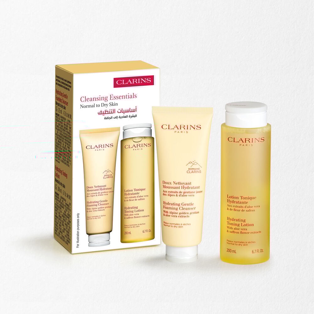 أساسيات التنظيف للبشرة العادية إلى الجافة