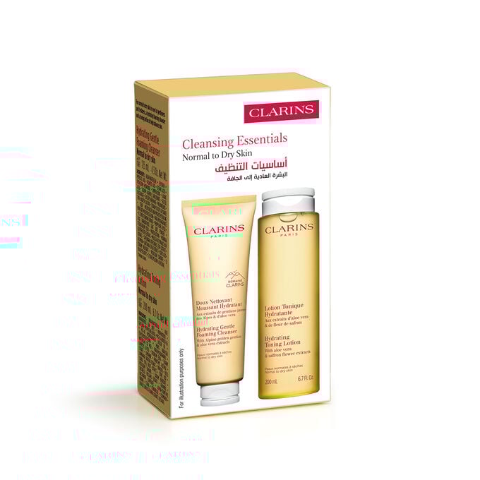 أساسيات التنظيف للبشرة العادية إلى الجافة