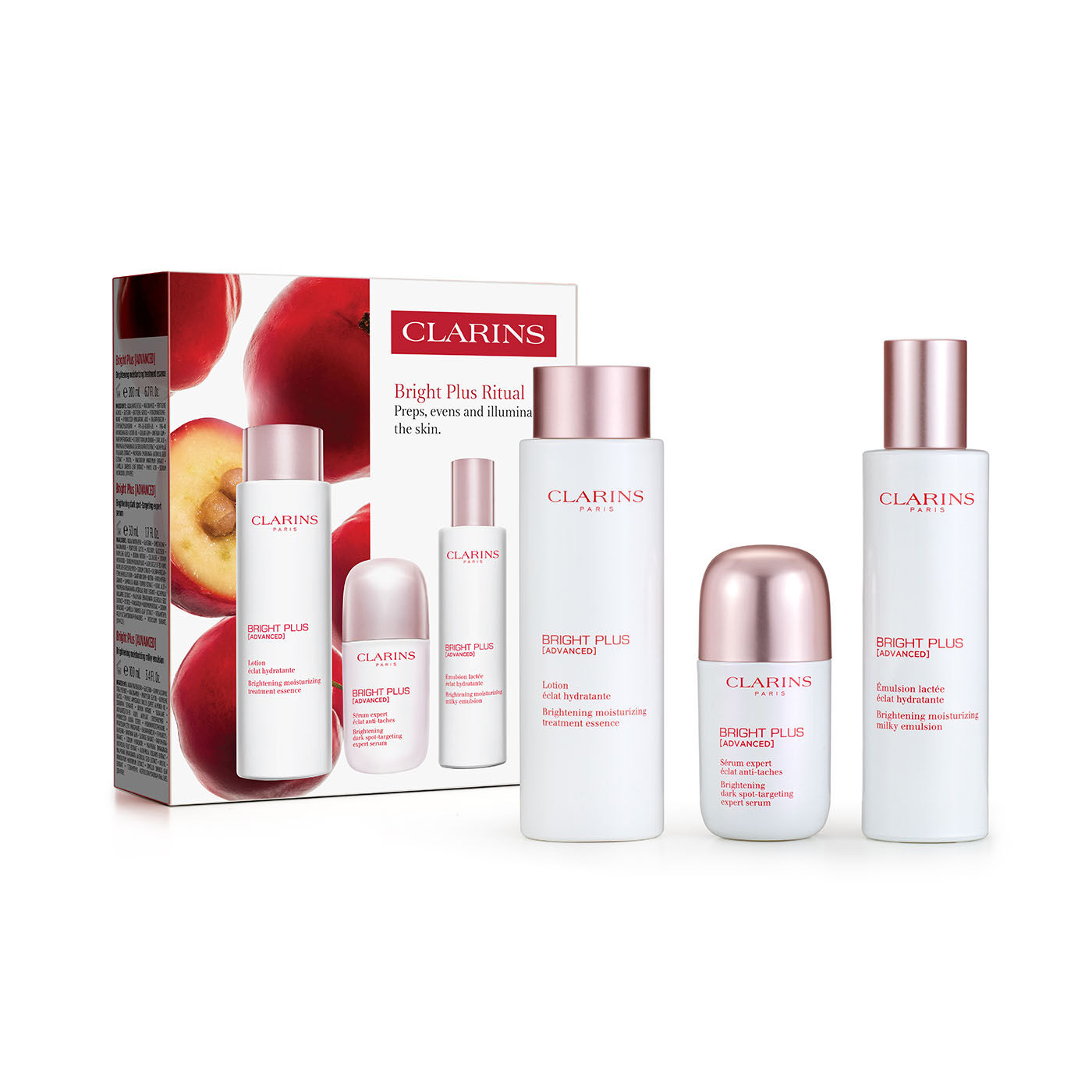 CLARINS BRIGHT PLUS セット 200ml + 100ml Bright Plus Ritual Set | CLARINS®
