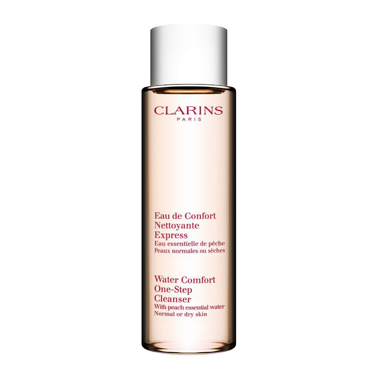 clarins peach water cleanser