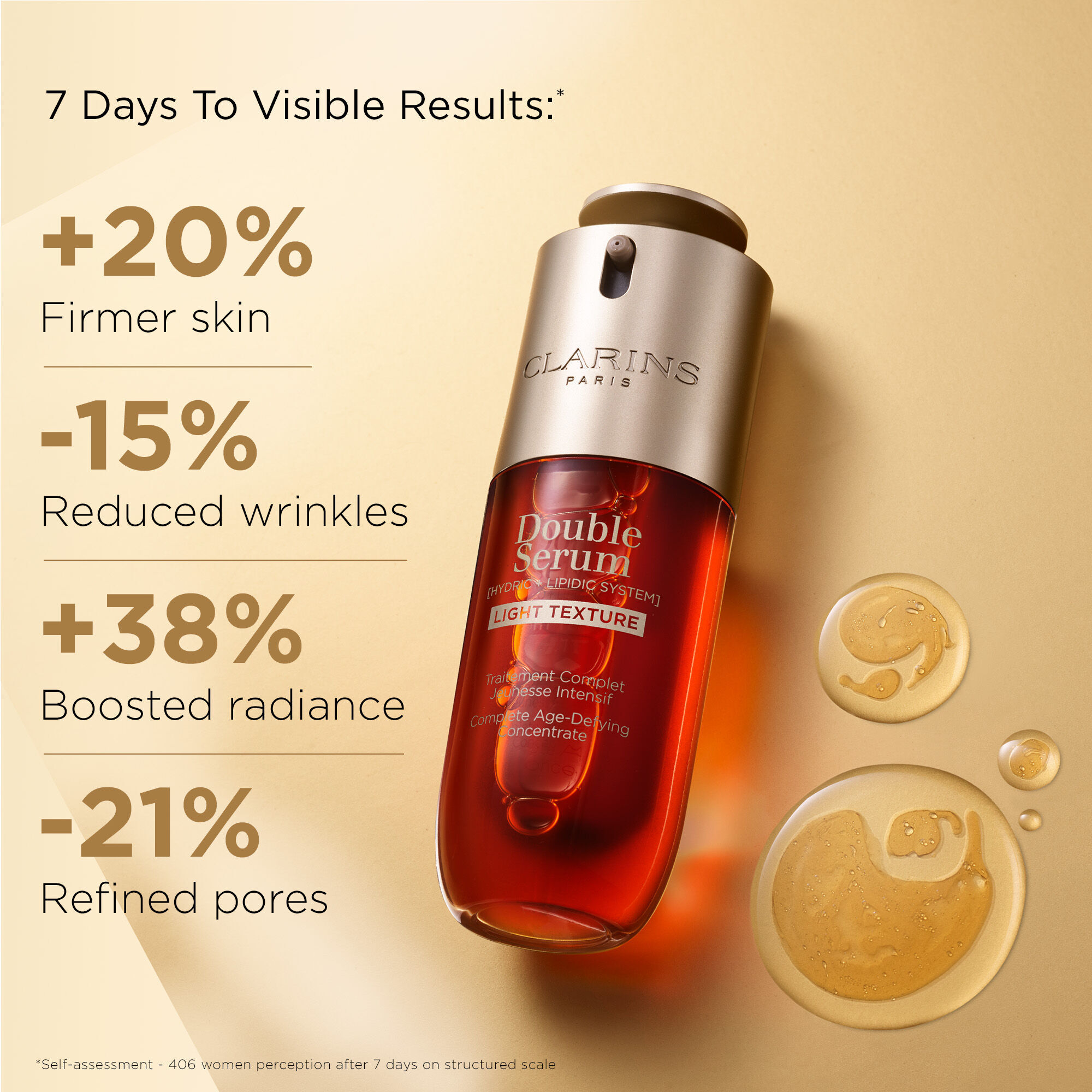 DOUBLE SERUM Light Texture - Firming + Smoothing Anti-Aging