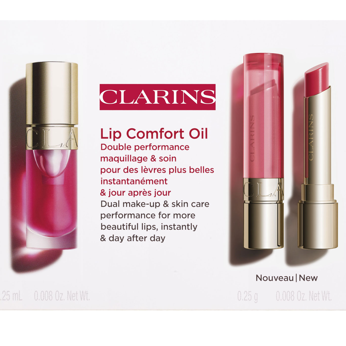 Lip Oil 04 & Lip Oil Balm 02 "Bubble 2x0.25g"